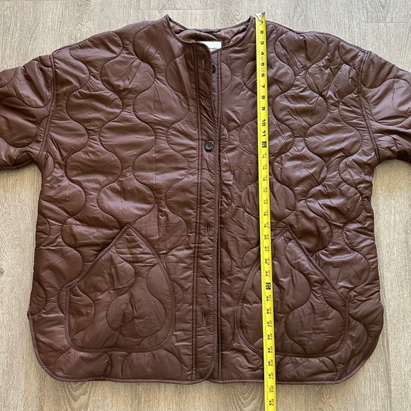 Abercrombie & Fitch Dark Brown Quilted Liner Jacket Size XL - Picture 8 of 14